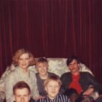 1980's at Dave Evisons house Liz Schmitz, Amanda Sullivan, Robin, Gilly and Lynn (© Emma Fitch).jpg