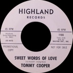 1166 - Tommy Cooper - Sweet Words Of Love - Highland WDJ