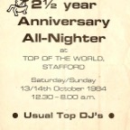 Stafford October 1984 2 1/2 Anniversary 2