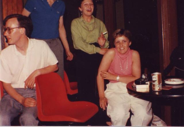 Heather Lewis, Rowena Law, Pete Robinson, Pete Lawson Stafford 1986  (© Emma Fitch).jpg