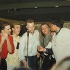 Stafford - Keb, Unknown, Rob, Pete & Lorraine Chandler mid 80's (© Mick Howard aka Spinner).JPG