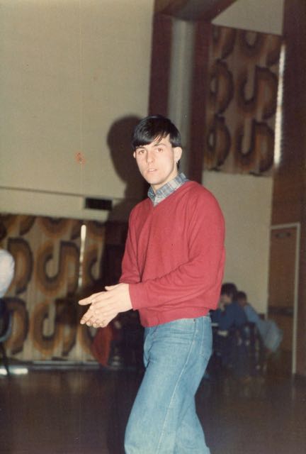 Mark Freeman at Fleet in Peterboro circa 1986/7 (© Sandra Osborne)