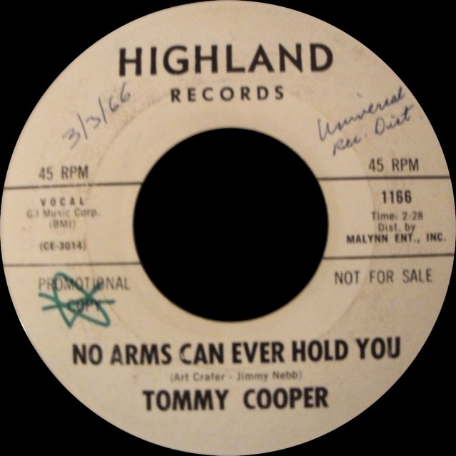 1166 - Tommy Cooper - No Arms Can Ever Hold You - Highland WDJ